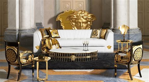 versace style furniture uk|Versace living room furniture.